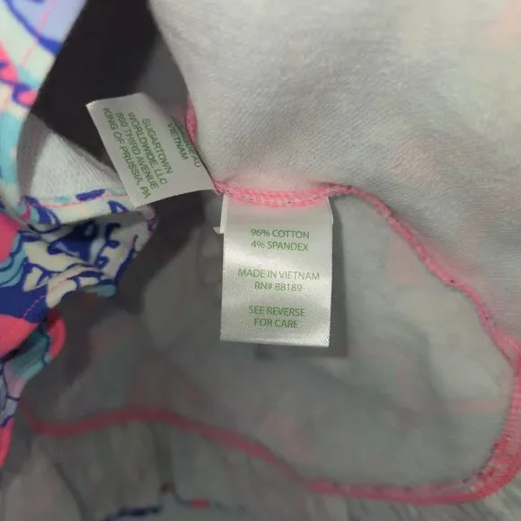 New Lilly Pulitzer Killian Popover 1/4 Zip UPF 50+ Pink Tropics Mermaid Call XS - Picture 4 of 4